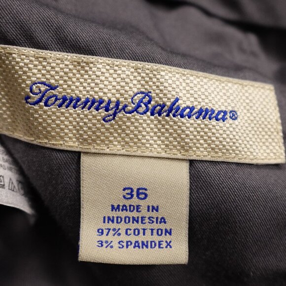 Tommy Bahama Chino Shorts men's 36 gray 10.5" inseam golf vacation beach lounge - Picture 2 of 9